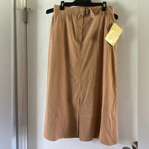 Denim&Co Tan Pencil Skirt
